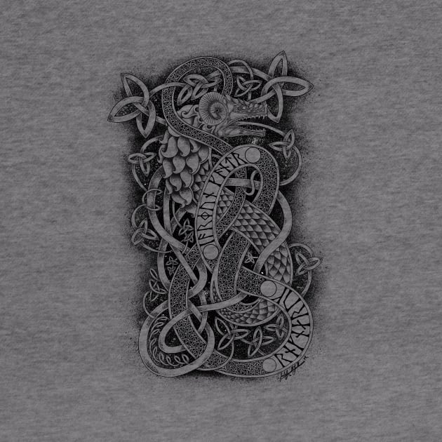 Jormungandr - The Midgard Serpent by Art of Arklin